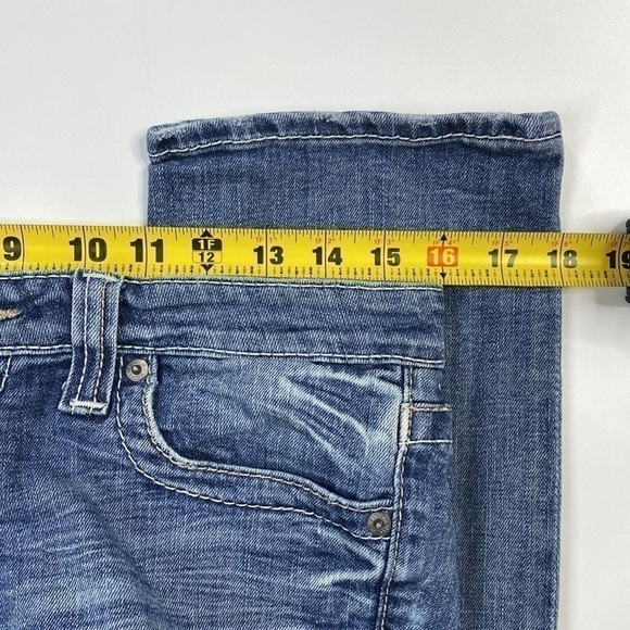 Big Star Maddie Mid Rise Fit Denim Cropped Jeans Size 28 Inseam 26" - Picture 6 of 12